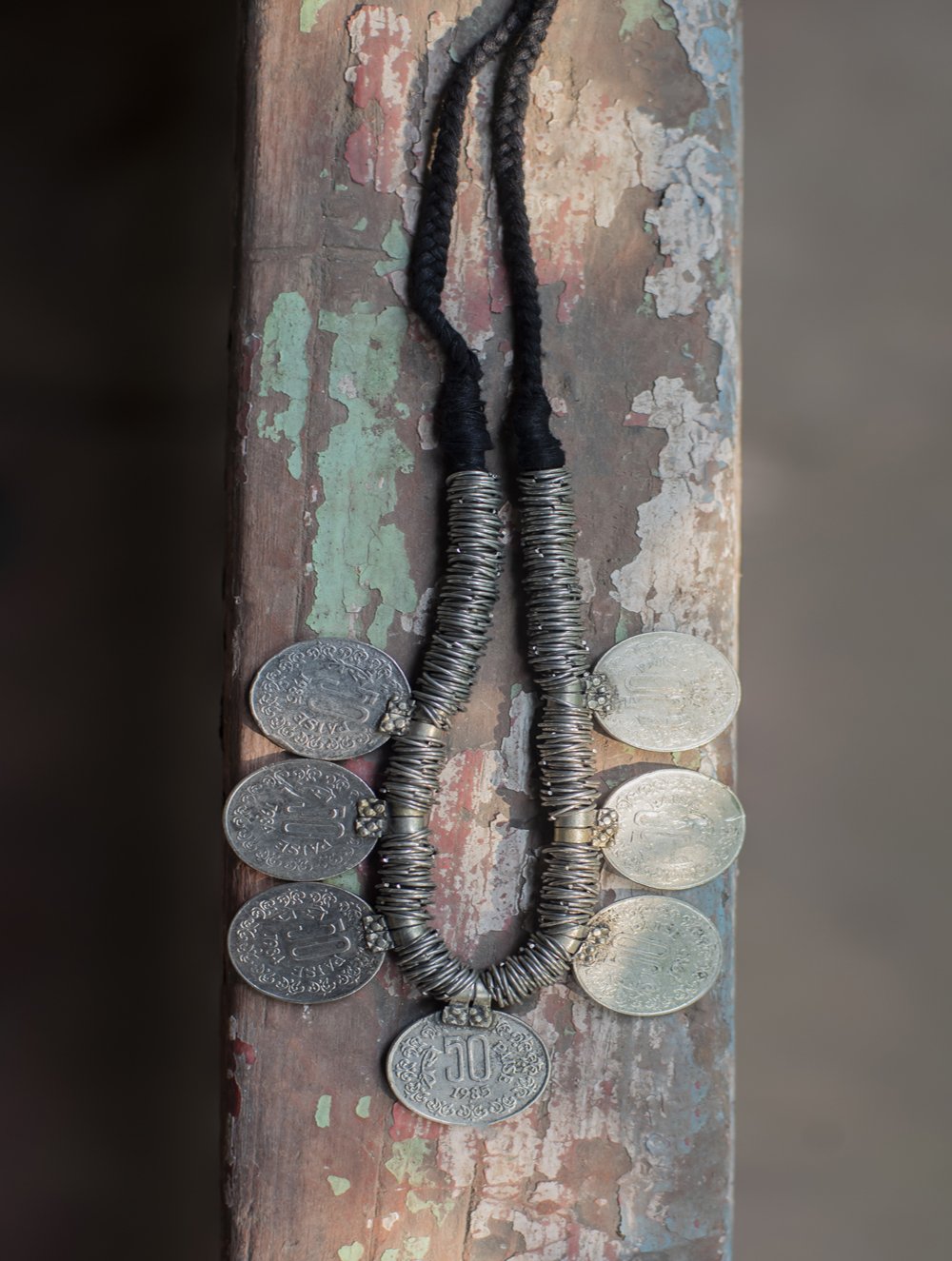Lambani Tribal Neckpiece - 50 Paise Coins