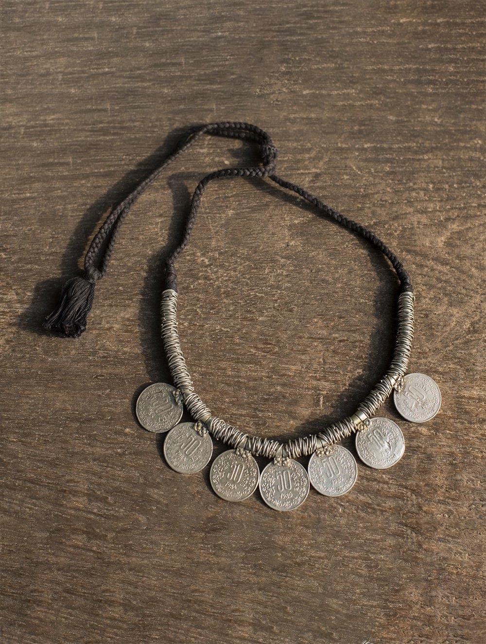 Lambani Tribal Neckpiece - 50 Paise Coins