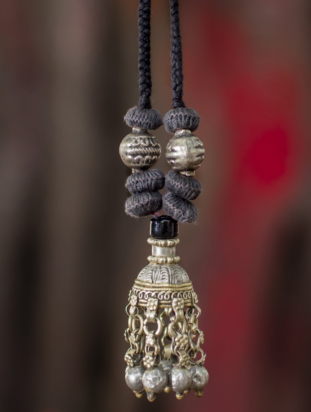 Lambani Tribal Neckpiece - Antique Topli (Black)