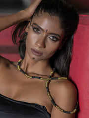 Lambani Tribal Neckpiece - Brass Rings