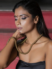 Lambani Tribal Neckpiece - Brass Rings Chain