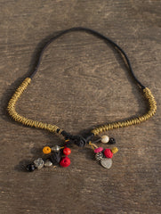 Lambani Tribal Neckpiece - Brass (Multicoloured)