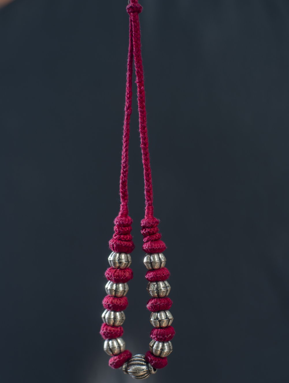 Lambani Tribal Neckpiece - Kona (Maroon)
