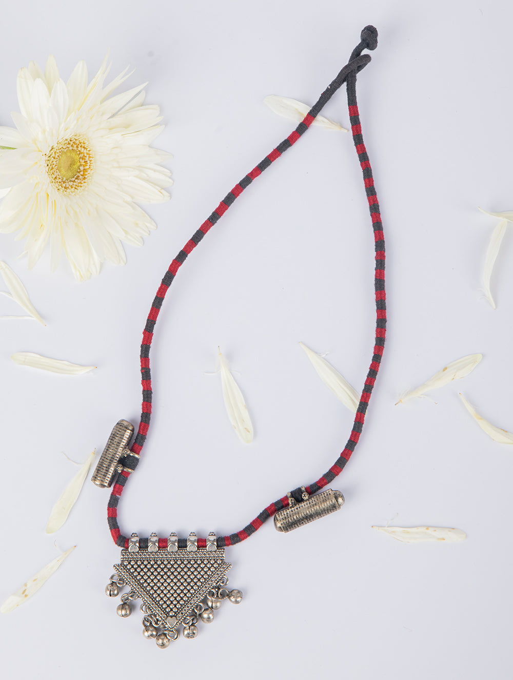 Lambani Tribal Neckpiece - Trikon Pendant