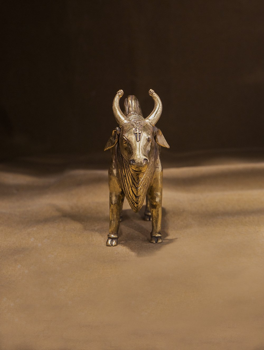 Large Dhokra Craft Curio - Nandi