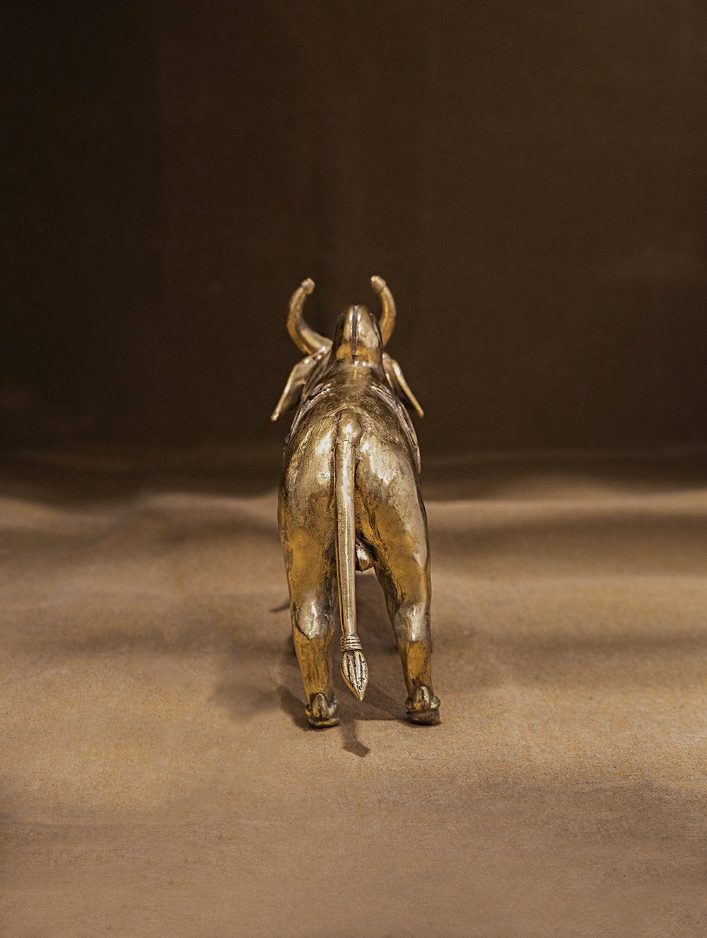Large Dhokra Craft Curio - Nandi