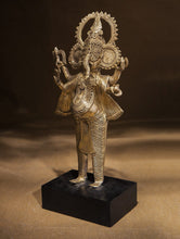Load image into Gallery viewer, Large Dhokra Craft Curio - Standing Ganesha