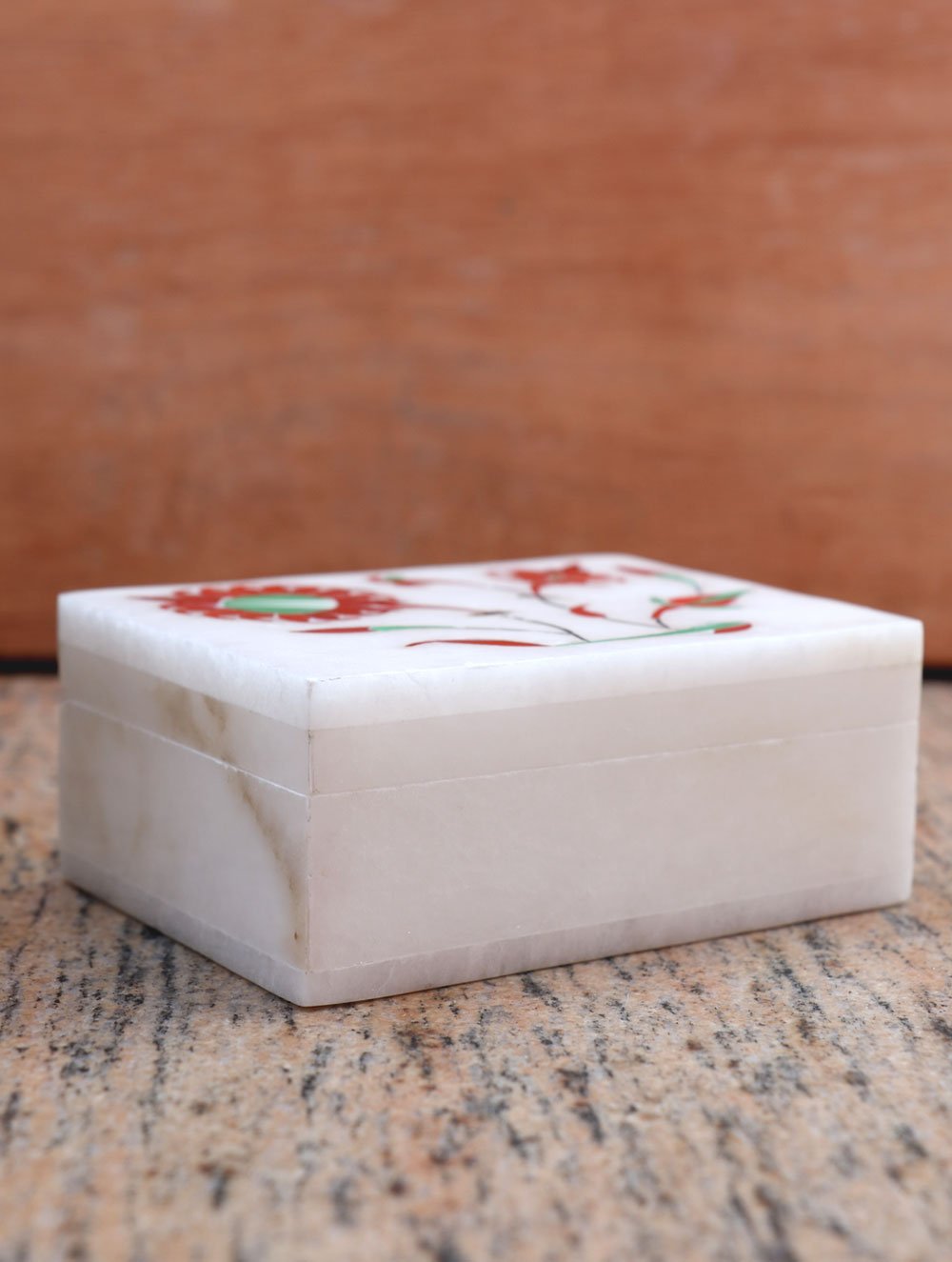 Marble Inlay Square Box