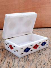 Marble Inlay Square Box