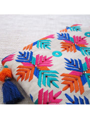 Multi Color Phulkari Motif Pouch