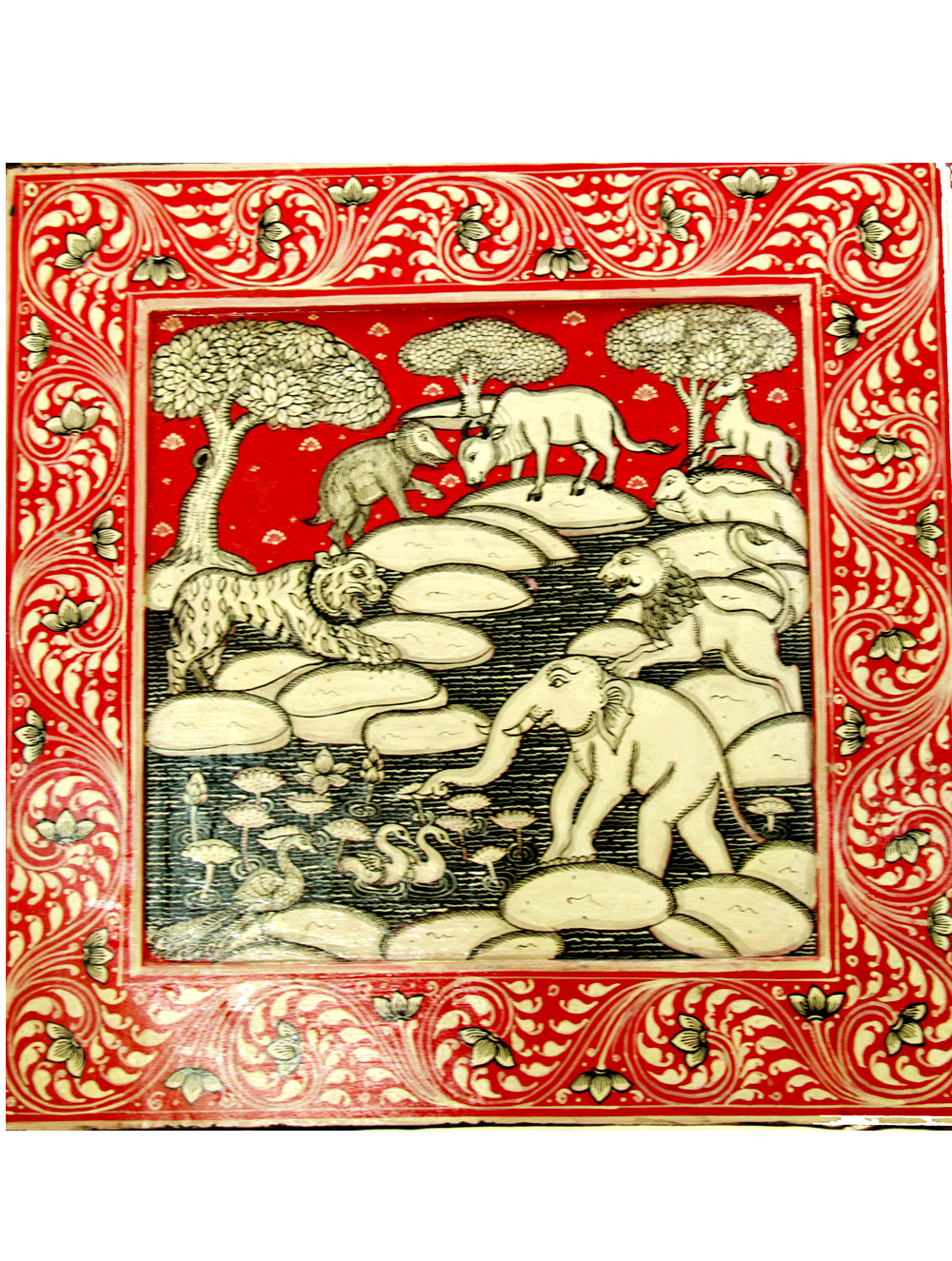 Pattachitra Art - Painting on Wood - The India Craft House