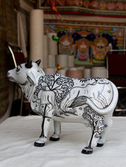 Pattachitra Art Curio - Cow - The India Craft House