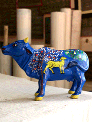 Pattachitra Art Curio - Cow - The India Craft House