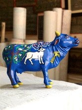 Pattachitra Art Curio - Cow - The India Craft House