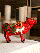 Pattachitra Art Curio - Cow - The India Craft House