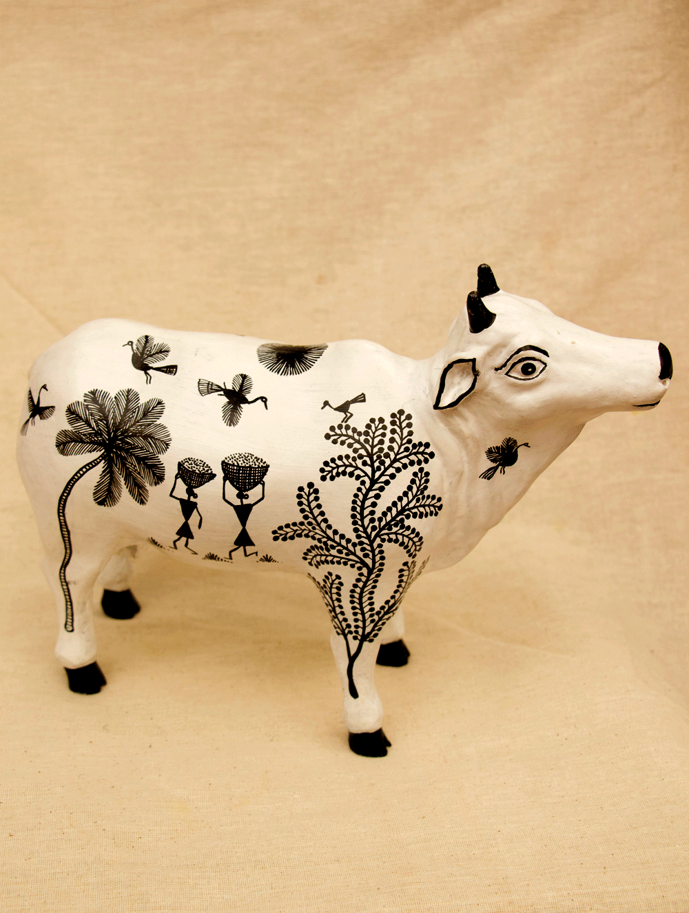 Pattachitra Art Curio - Cow - The India Craft House
