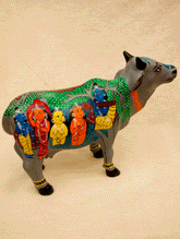 Pattachitra Art Curio - Cow - The India Craft House
