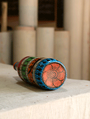 Pattachitra Art Curio - Glass Bottle - The India Craft House