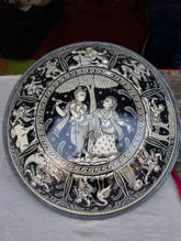 Pattachitra Art Wall Plaque - Radha Krishna - The India Craft House