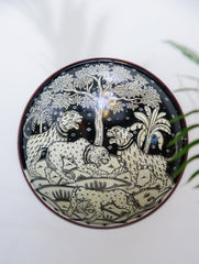 Pattachitra Art Wall Plaque - Tigers