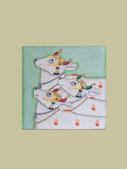 Pichwai Painting ❃ Three Cows