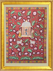 Pichwai Painting ❃ Women Worshipping Srinathji