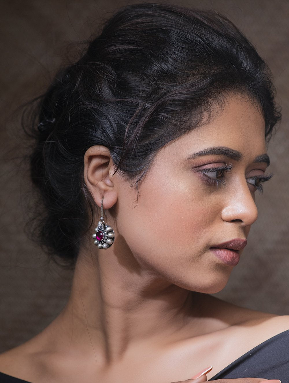 Pure Silver Traditional Maharashtrian Earrings - Flowers