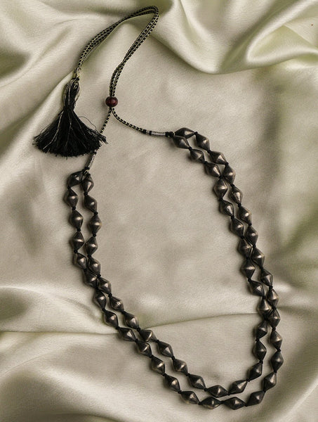 TICH Pure Silver Traditional Maharashtrian Neckpiece - Mohanmala (Double String) main image 1
