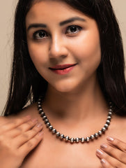 Pure Silver Traditional Maharashtrian Neckpiece - Golmanisaar