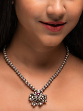 Pure Silver Traditional Maharashtrian Neckpiece - Jav Mani Mala