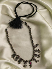 Pure Silver Traditional Maharashtrian Neckpiece - Jav Mani Saaz