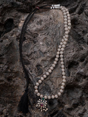 Pure Silver Traditional Maharashtrian Neckpiece - Javmani Mal