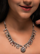 Pure Silver Traditional Maharashtrian Neckpiece - Saaz