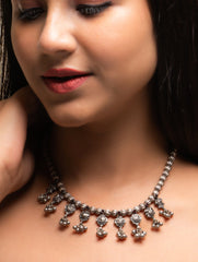 Pure Silver Traditional Maharashtrian Neckpiece - Saaz