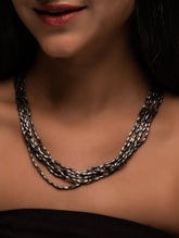 Pure Silver Traditional Maharashtrian Neckpiece - Tandul Haar