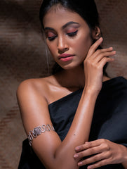 Pure Silver Traditional Maharashtrian Armband - Baazuband