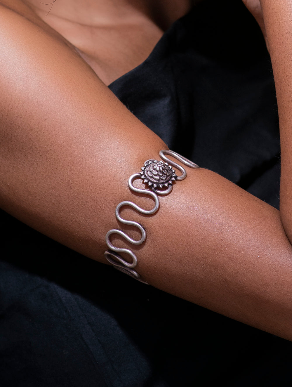 Pure Silver Traditional Maharashtrian Armband - Baazuband