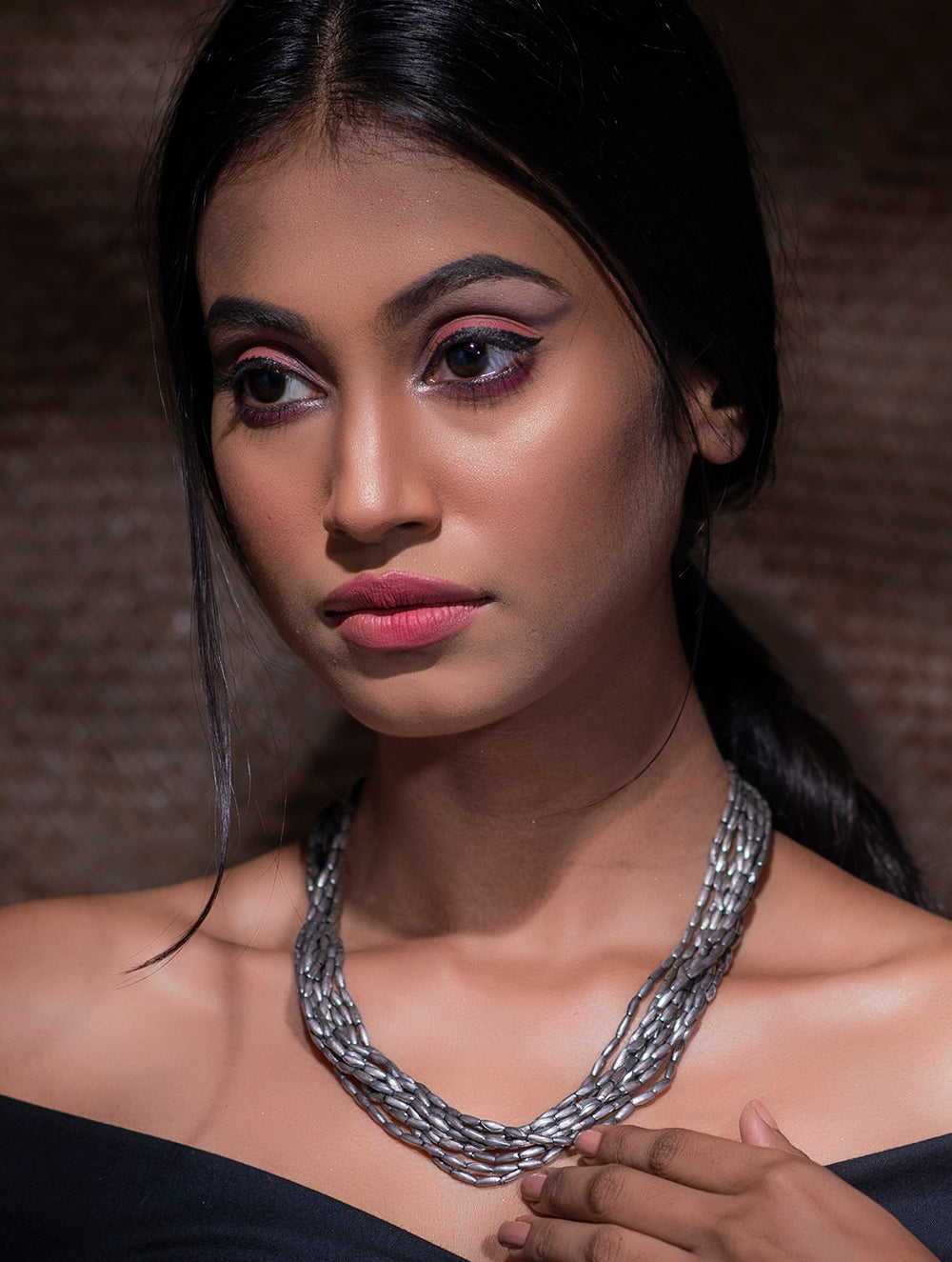 Pure Silver Traditional Maharashtrian Neckpiece - Tandulhar