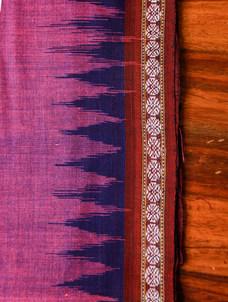 Sambalpuri Handwoven Ikat Gamcha / Cotton Towel - Pink