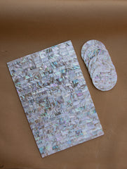 Shell Craft Coaster Set (Round - With Single Placemat)