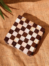 Shell Craft Coasters - Black & White (Set of 6)