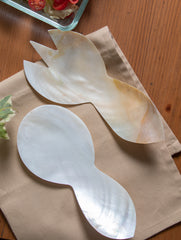 Shell Craft Salad Spoons - (Set of 2) - The India Craft House