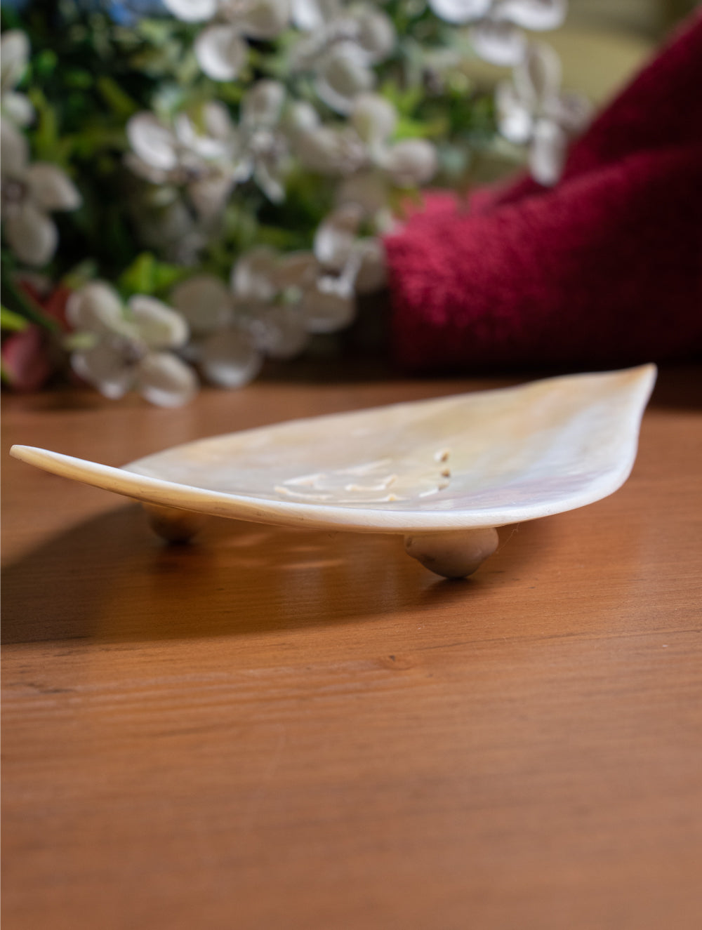 Shell Craft Soap Holder - Leaf - The India Craft House