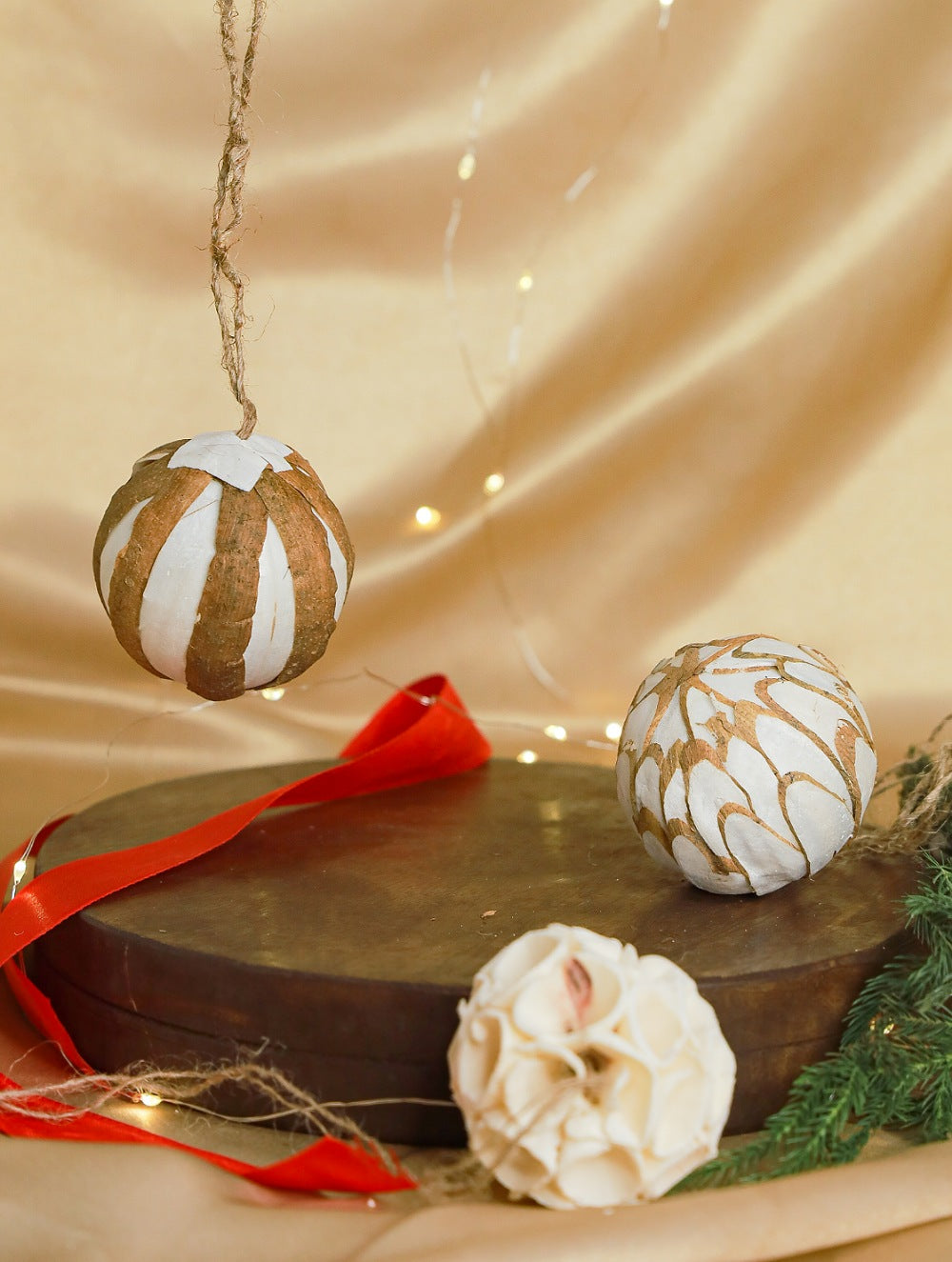 Shola Craft Xmas Decorations - Set of 3