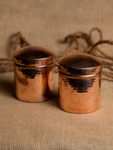 Tambat Handbeaten Copper Utility Container Medium, 5" (Set of 2)
