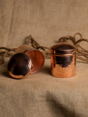 Tambat Handbeaten Copper Utility Container Medium, 5" (Set of 2)