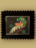 Tanjore Painting In Chettinad Frame - Parrot (With Frame) - L-15.5