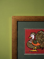 Tanjore Art Painting Frame - Peacock, Small