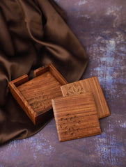 Tarakashi Wooden Inlay Coaster Box