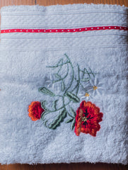 The Floral Collection - Embroidered Towel Sets (Hand & Face Towels, Set of 4)